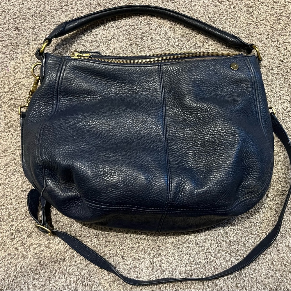 Jcrew Peddled Leather Hobo Bag